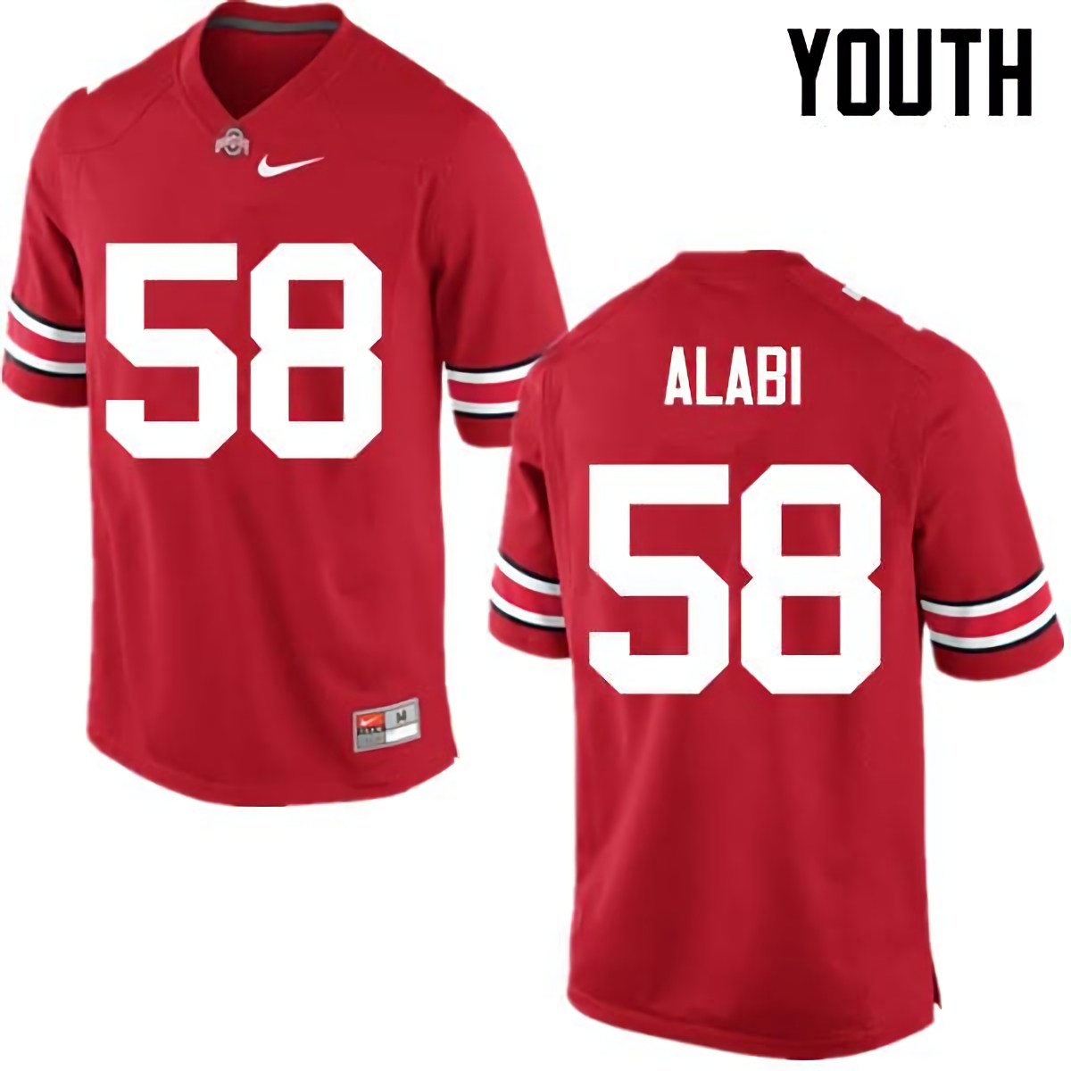 Joshua Alabi Ohio State Buckeyes Youth NCAA #58 Nike Red College Stitched Football Jersey WRH8656OO